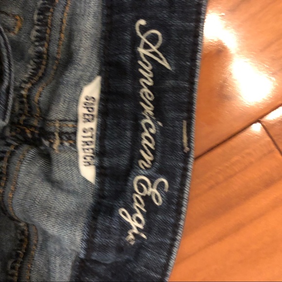 American Eagle Long Dark Blue Jegging Sz 0 Like NEW!!!!! - Picture 2 of 4